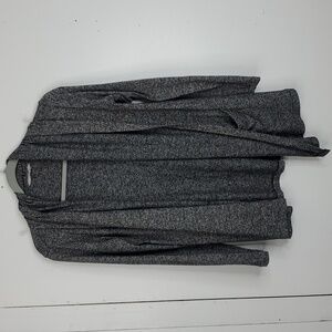 Athleta Pose Wrap Cardigan Heather Dark Gray Oversized Shawl Collar Womens XS
